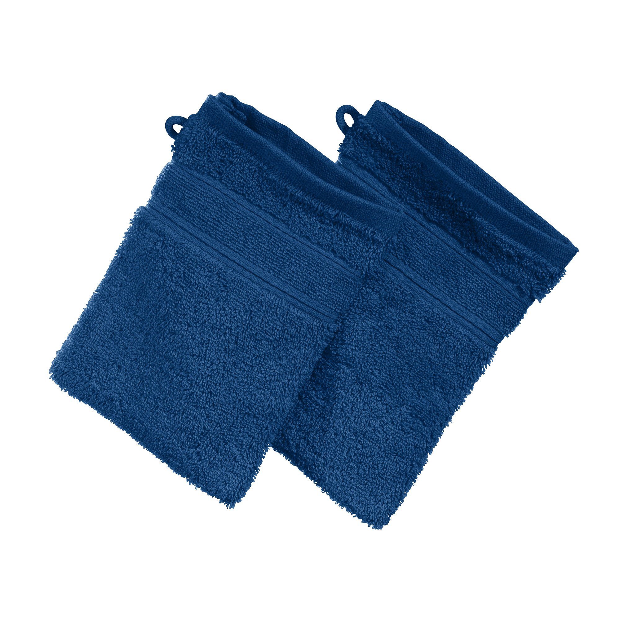 Erwin Müller Waschhandschuh Waschhandschuh "Karlsruhe" 2er-Pack, Frottier, Walk-Frottier Uni