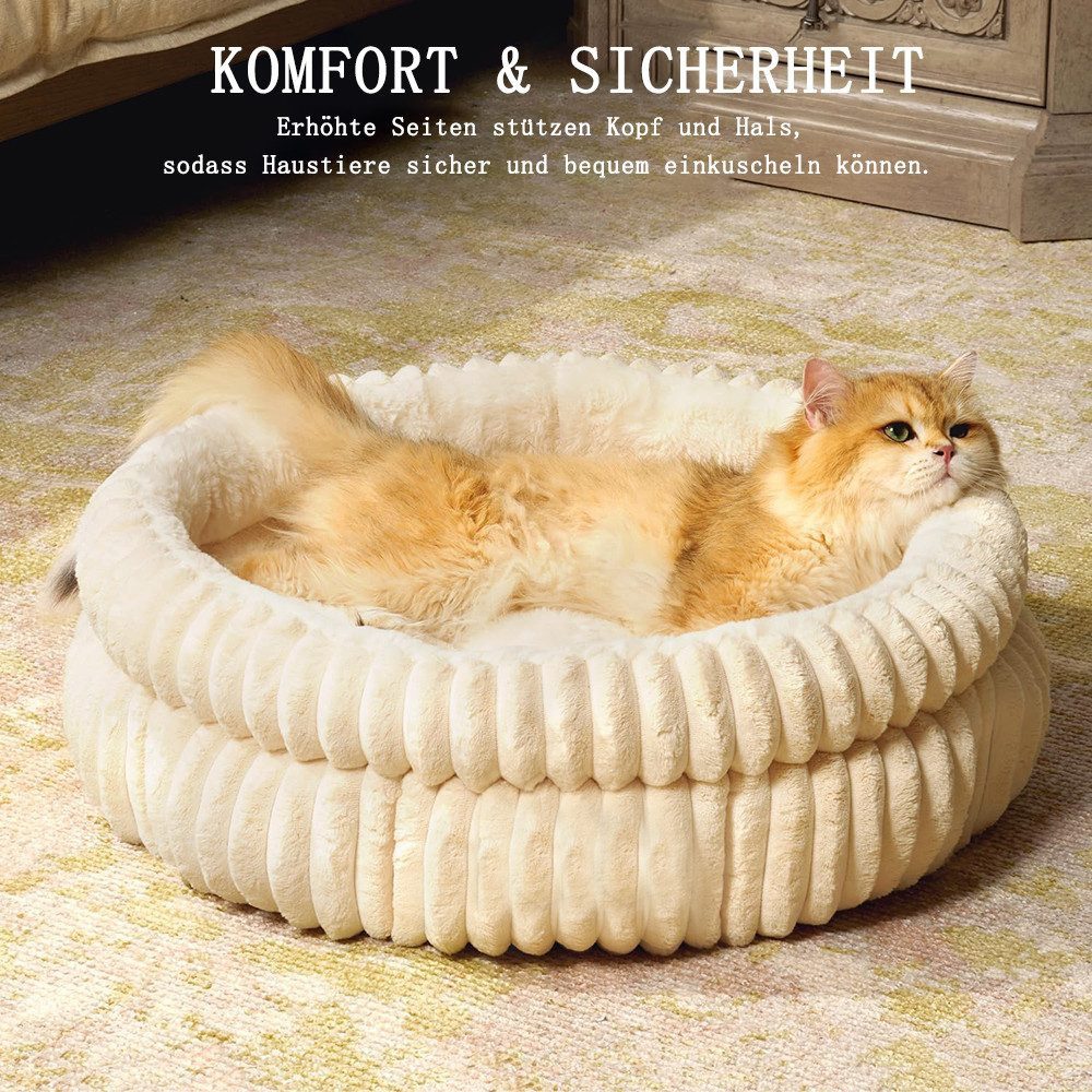 FOUORTUNATE-BEE Tierbett Hundebett waschbar Flauschiges Katzenbett günstig online kaufen