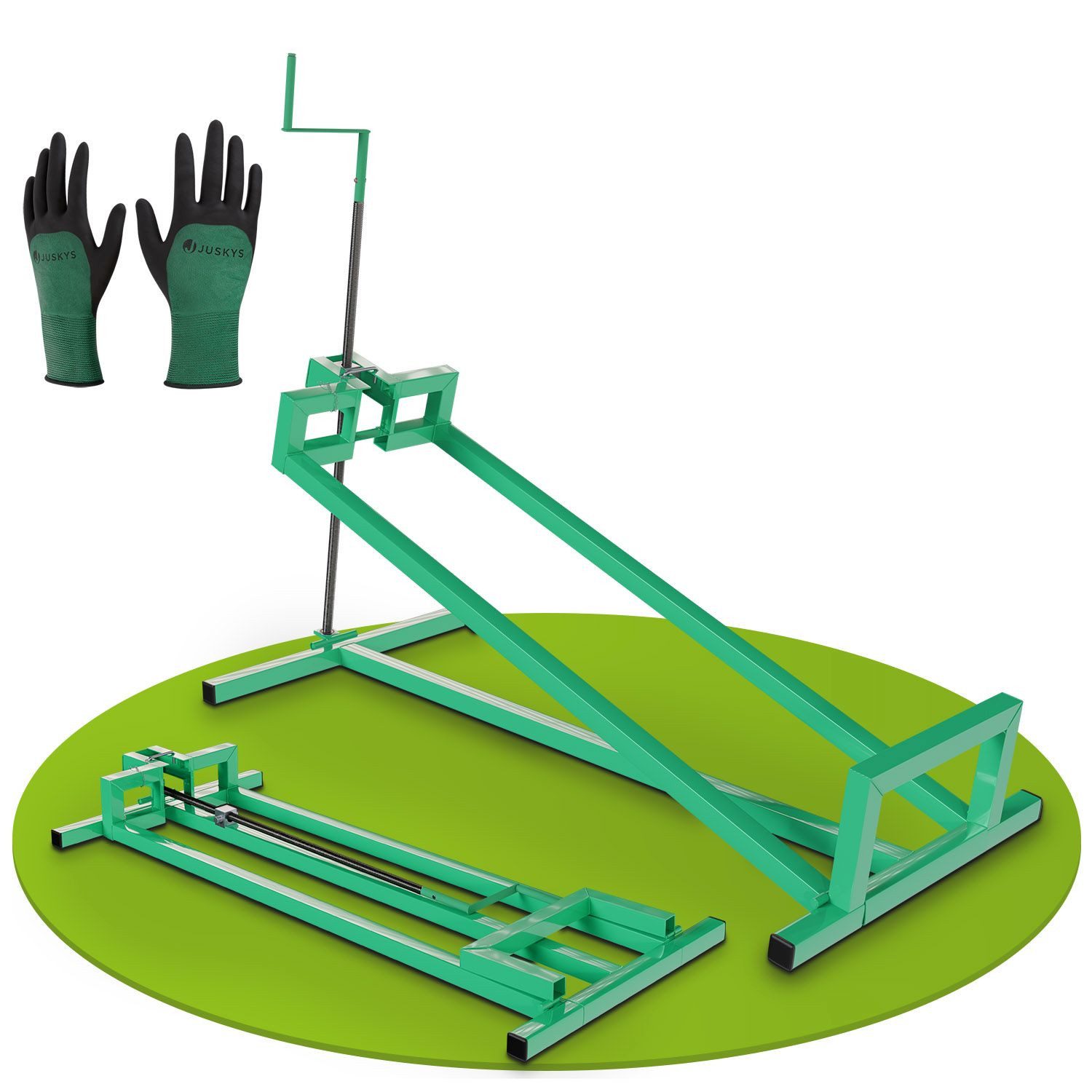 Juskys Rasentraktor, Rasentraktorheber, stufenlos 45°, zusammenklappbar, günstig online kaufen