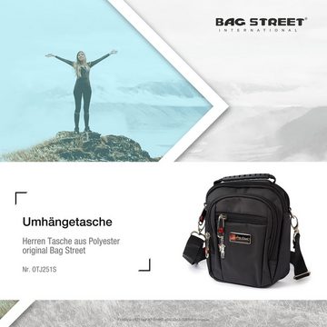 BAG STREET Umhängetasche Bag Street Damen Herren Umhängetasche (Umhängetasche), Herren, Damen, Jugend Tasche in schwarz, ca. 13cm Breite