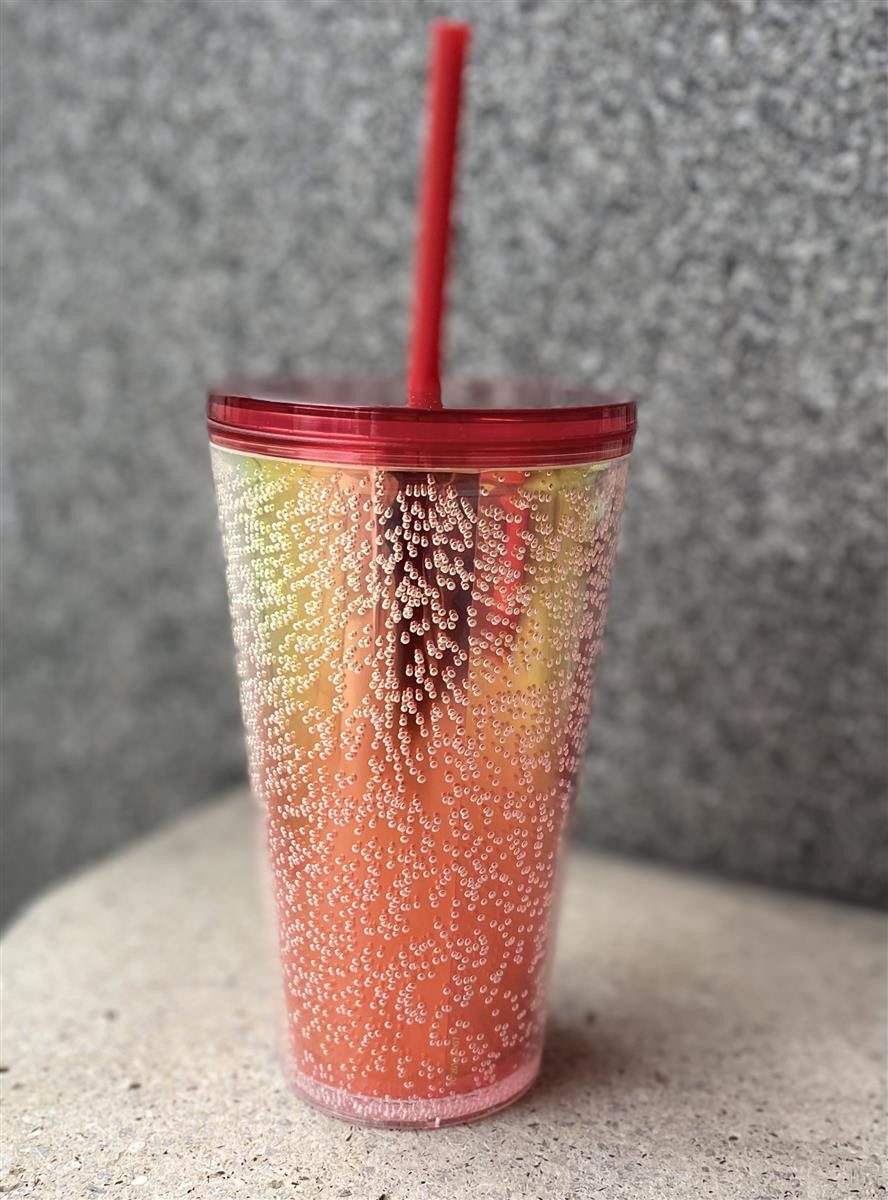 Starbucks Frühstücks-Geschirrset Starbucks Sparkling Tumbler Red Bubbles 16oz