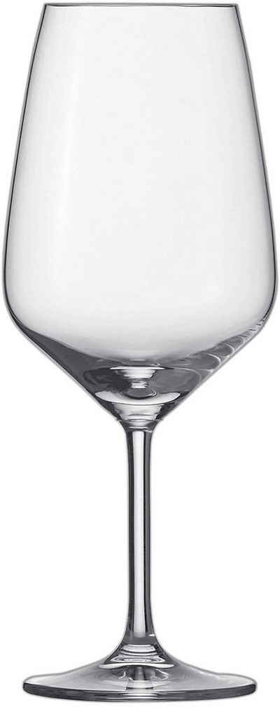 SCHOTT-ZWIESEL Rotweinglas »Taste Bordeaux 130 Rotweinglas 115672«, bleifreies Kristallglas, 6er Set