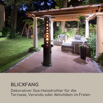 blumfeldt Terrassenstrahler Goldflame Style, 11200 W, elektrische Gasheizgerät terrassenheizstrahler Outdoor