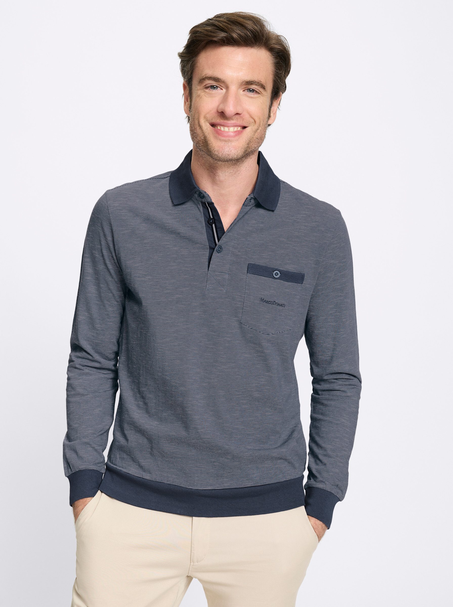 Witt T-Shirt Langarm-Poloshirt Langarm