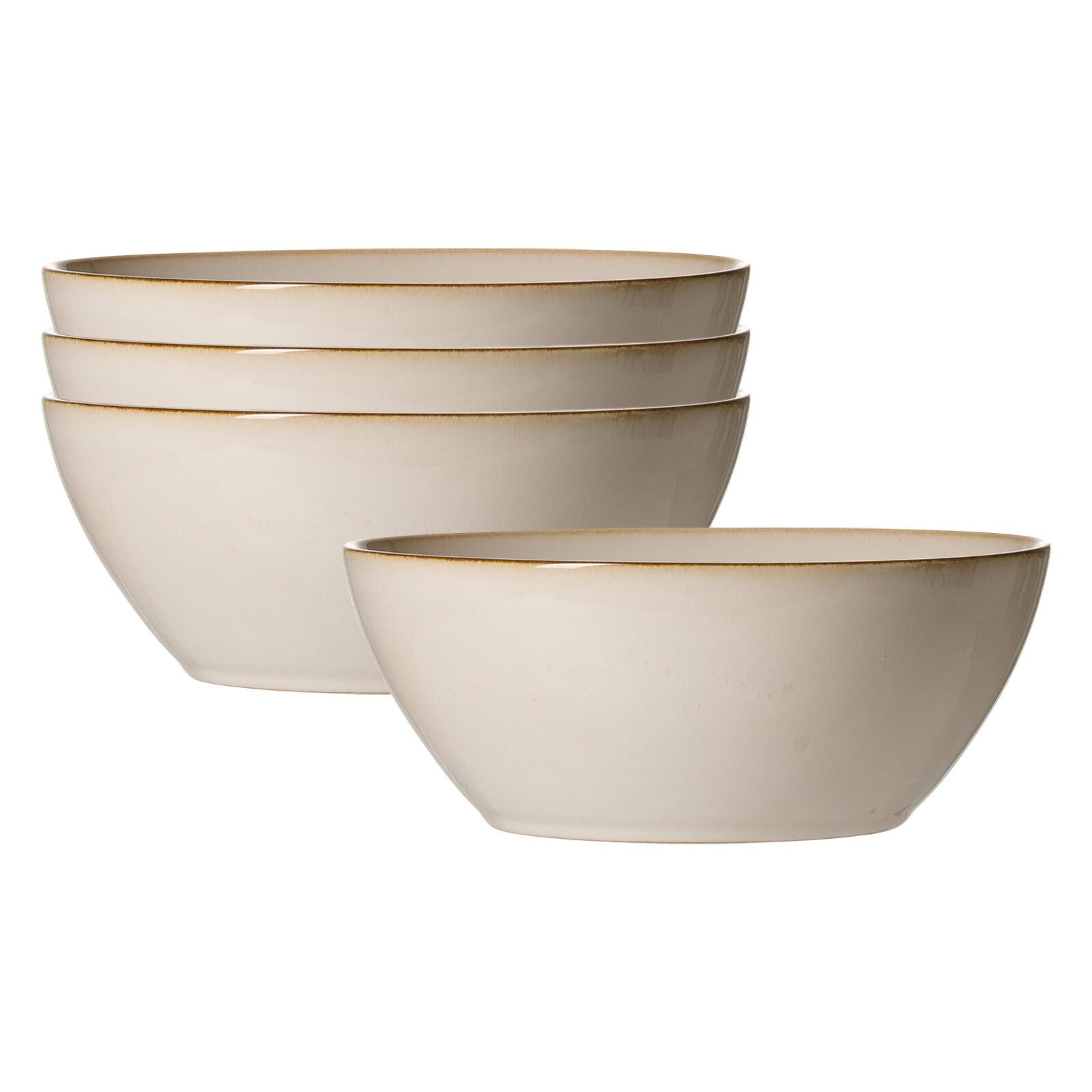 Ritzenhoff & Breker Schale Olivia Schalen ø 23 cm 4er Set, Steingut, (4x Schale, 4-tlg)