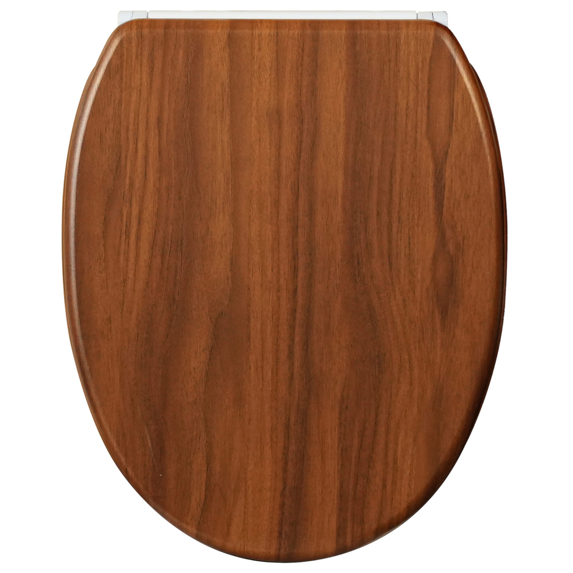Sanilo WC-Sitz Mahagoni mit Absenkautomatik & Quick Release, Premium Toilettendeckel, abnehmbar, leichte Montage von oben