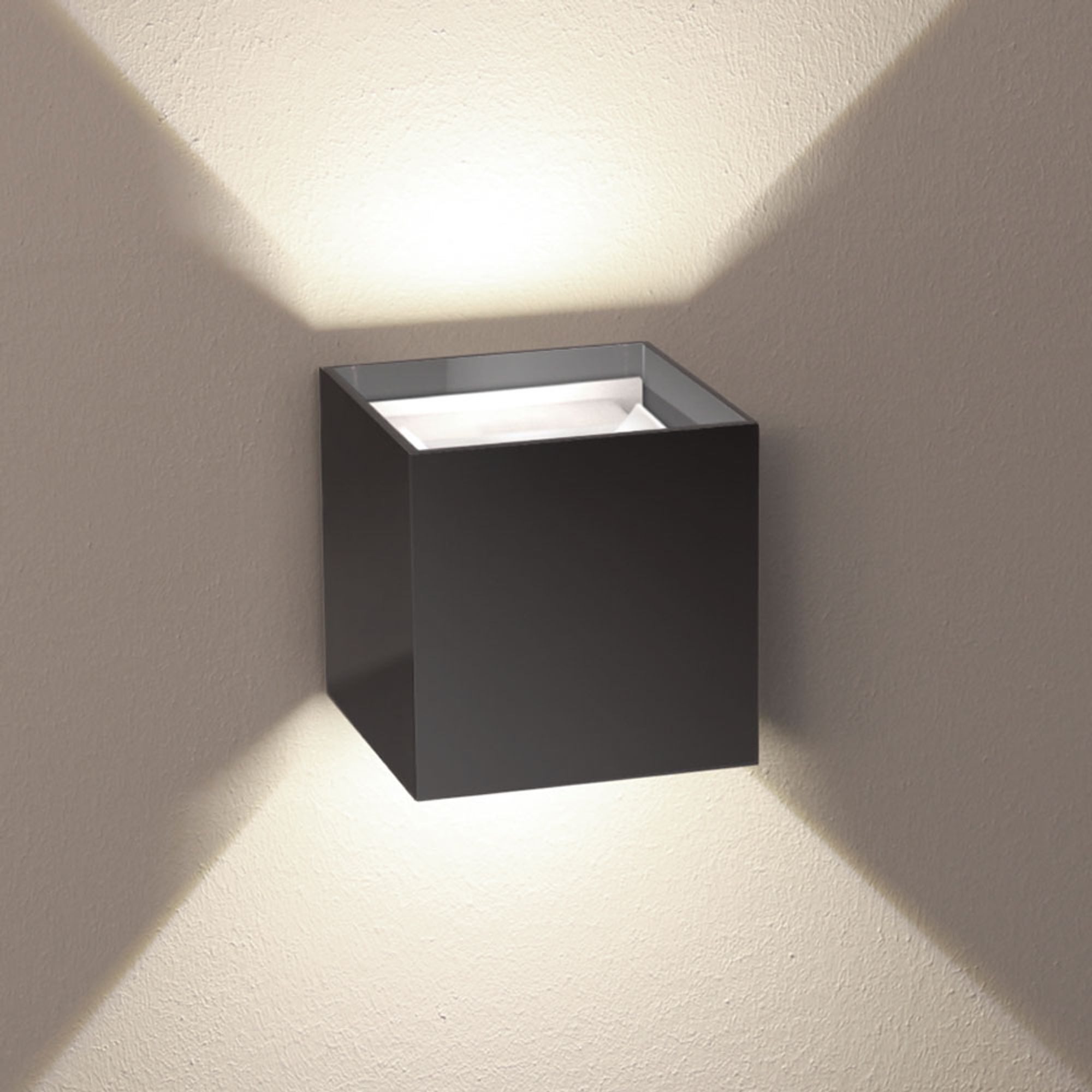 Wandleuchte LED Wandlampe Ixa mit Bewegungsmelder Anthrazit