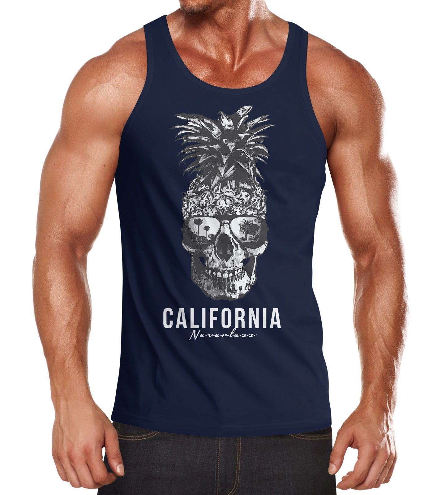 Neverless Tanktop Cooles Herren Tank-Top Pineapple günstig online kaufen