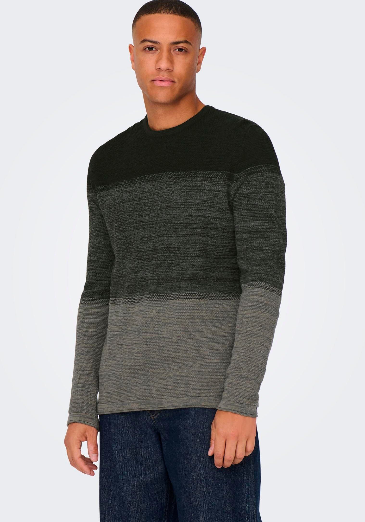 ONLY & SONS Rundhalspullover ONSPANTER REG günstig online kaufen