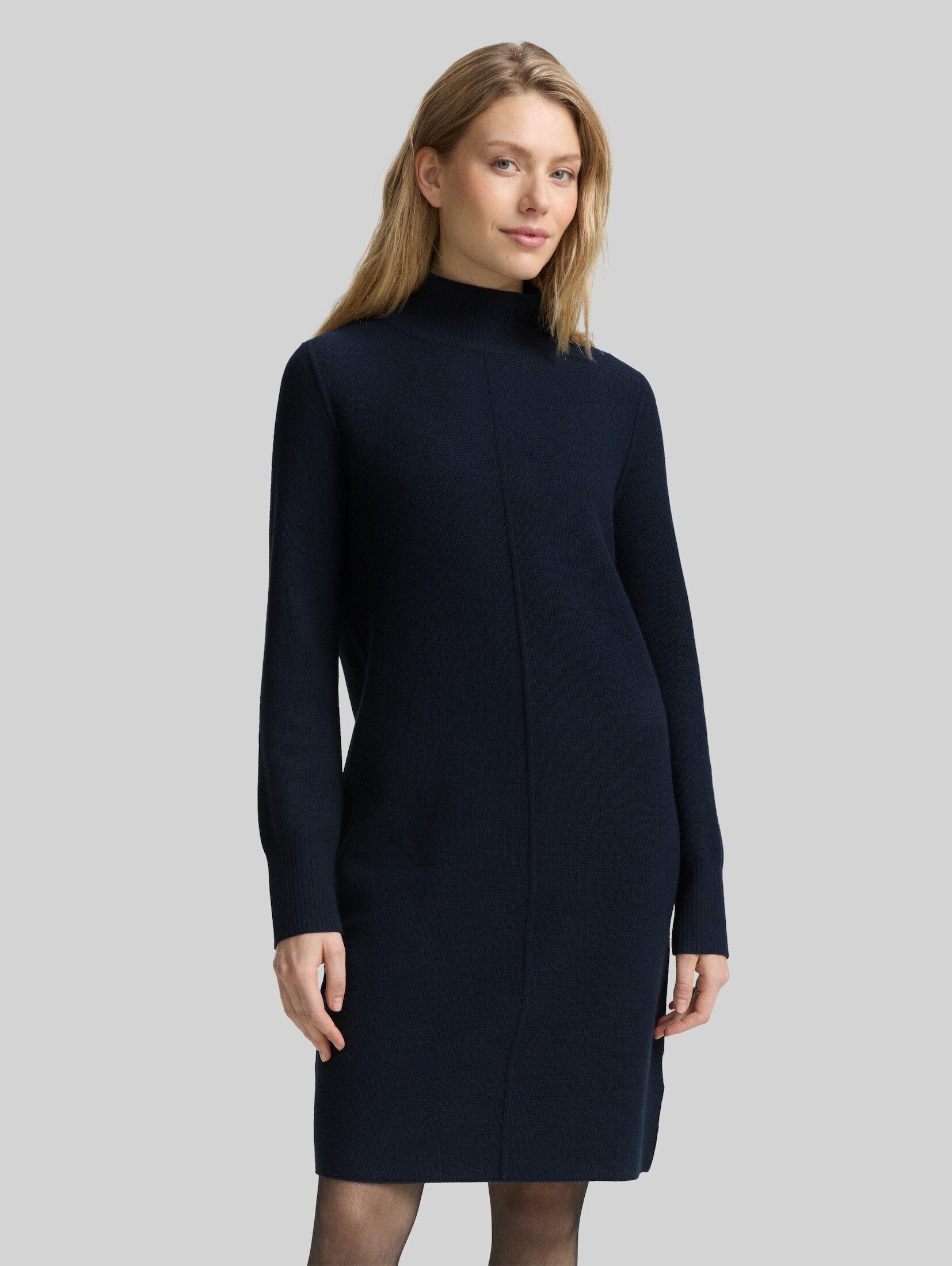 TOM TAILOR Sommerkleid Kleider & Jumpsuits Strickkleid mit Stehkragen