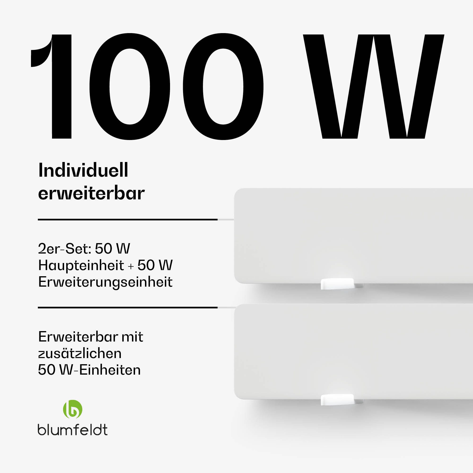 blumfeldt Heizkörper DryWave, Elektrische Infrarot-Wandtrockner 100 W Keramik 2 Set