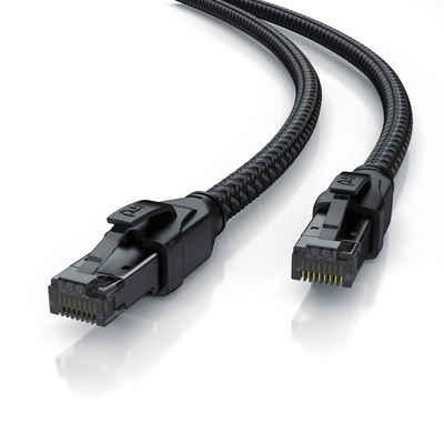 Primewire LAN-Kabel, CAT.8, RJ-45 (Ethernet) (500 cm), Patchkabel CAT 8, Netzwerkkabel Gigabit Ethernet 40 Gbit/s S/FTP, 5m