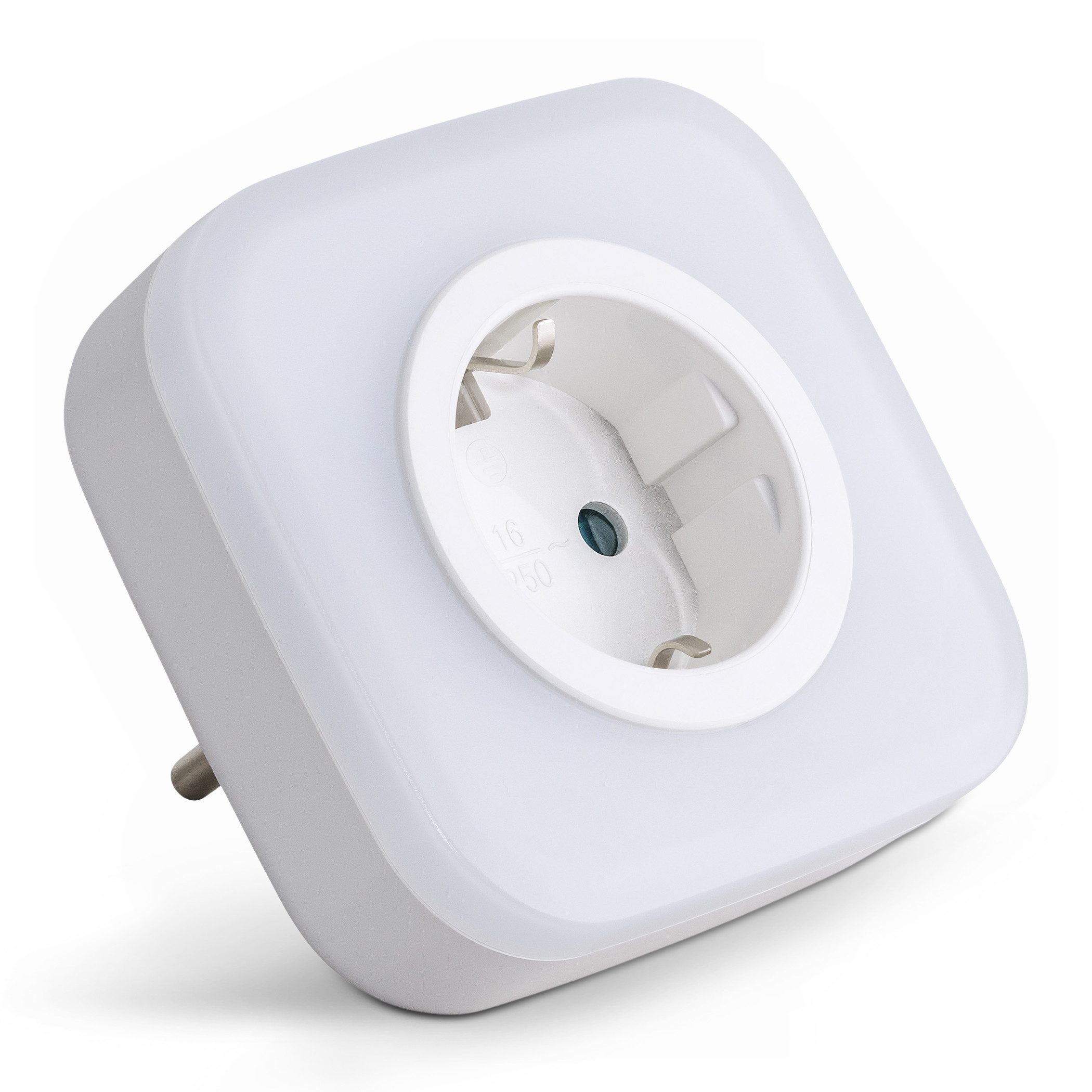 SEBSON LED Nachtlicht Steckdosenlampe - Lichtsensor, USB Anschlüsse, Ein- und Ausschalter, LED integriert, warmweiß, Zwischenstecker, USB-A und USB-C Anschluss, Dämmerungssensor, 230V