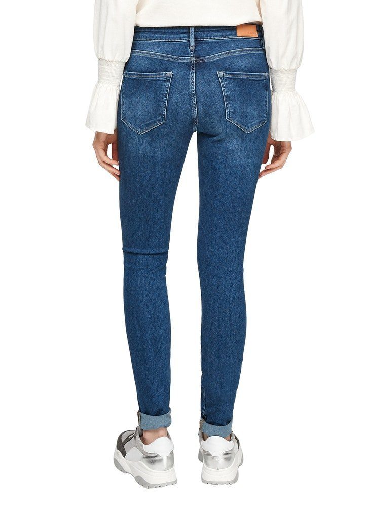 Jeans-Hose Jeans blue Bequeme stret Da.Jeans S.Oliver Label women 55Z2 red s.Oliver / /