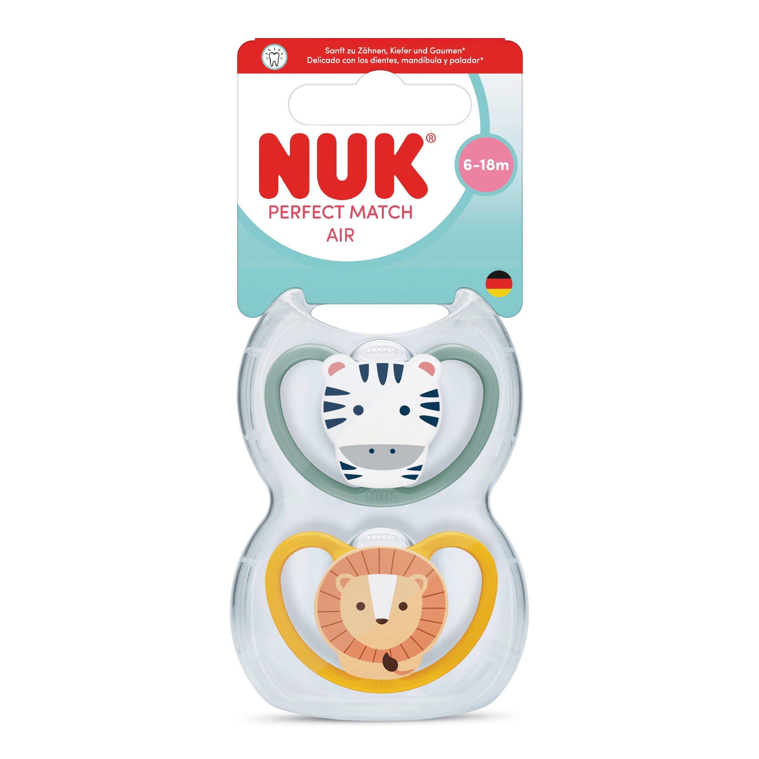 NUK Schnuller Perfect Match Air Silikon 2er Pack