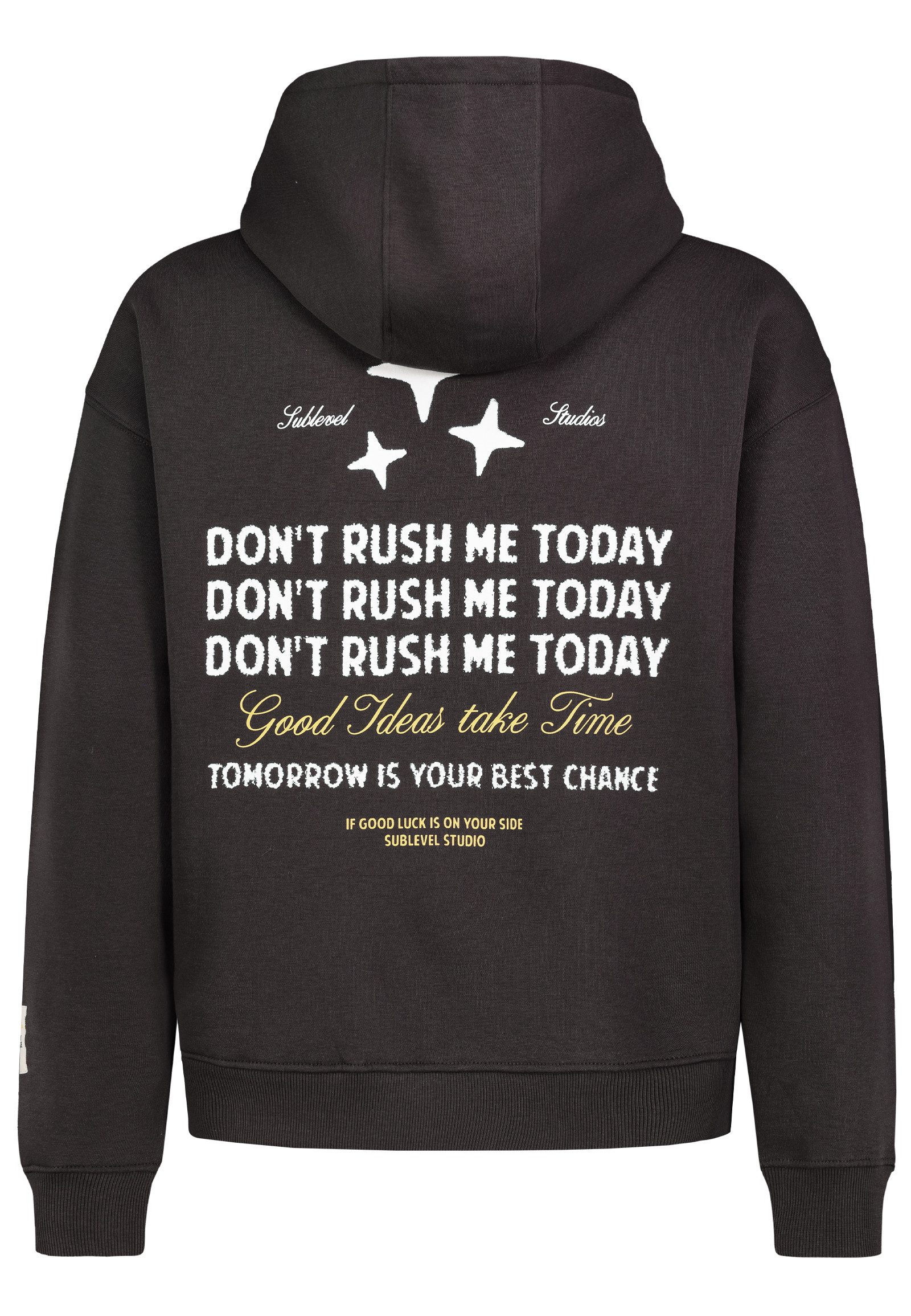 SUBLEVEL Kapuzenpullover Herren Sweathoodie mit Backprint Oversized Fit, unterschiedliche Prints