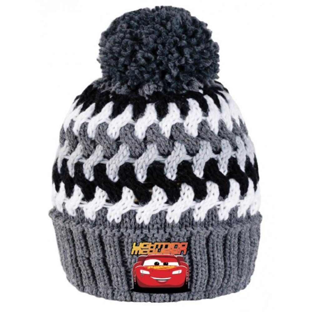 EplusM Strickmütze Strickmütze mit Logo von Lightning McQueen aus Disneys Filmreihe Cars