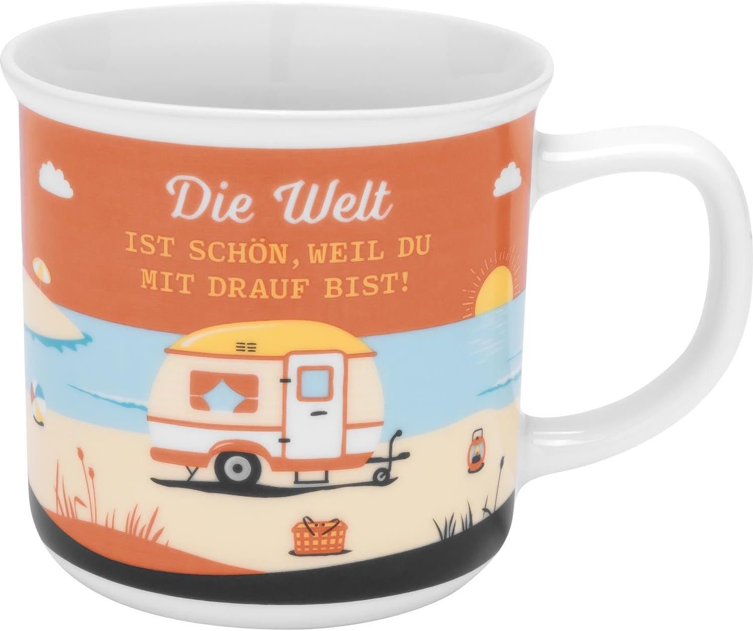 Sheepworld Tasse Tasse Kaffeetasse Kaffeebecher Teetasse Sheepworld 35cl Fernweh MEER, Material: Porzellan