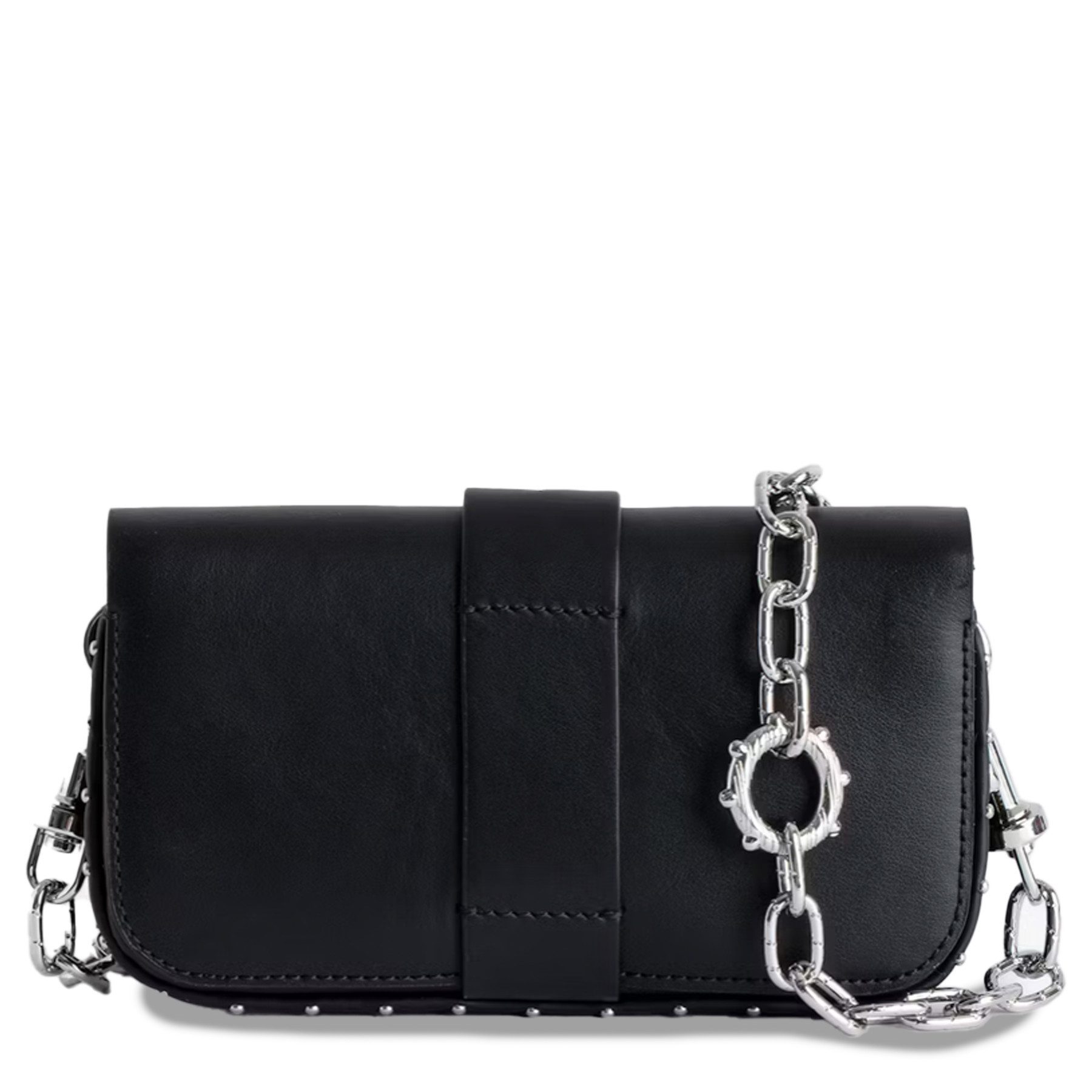 ZADIG & VOLTAIRE Umhängetasche ZADIG&VOLTAIRE Tasche KATE WALLET SMOOTH CALFSKIN aus Leder - Schwarz
