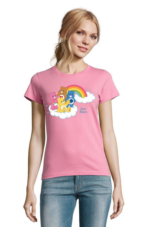 Blondie & Brownie T-Shirt Damen Glücksbärchis Care Bears Hab-Dich-lieb Bärchis Wolkenland Damen Care Bears T-Shirt Hab-dich-lieb Bärchis Wolkenland Retro