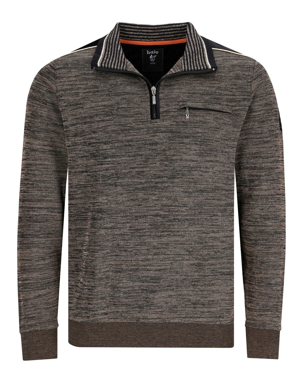 Hajo Sweatshirt Sweatshirt in Allovermelange - günstig online kaufen