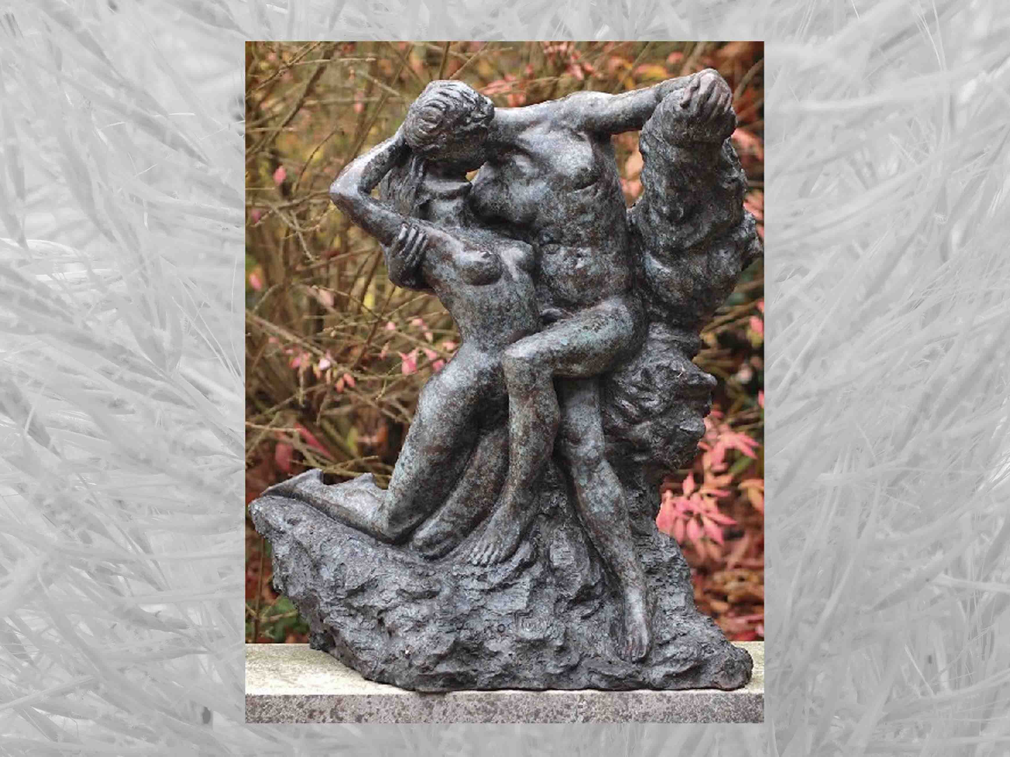 IDYL Gartenfigur IDYL Bronze-Skulptur Der Kuss von Rodin, Bronze