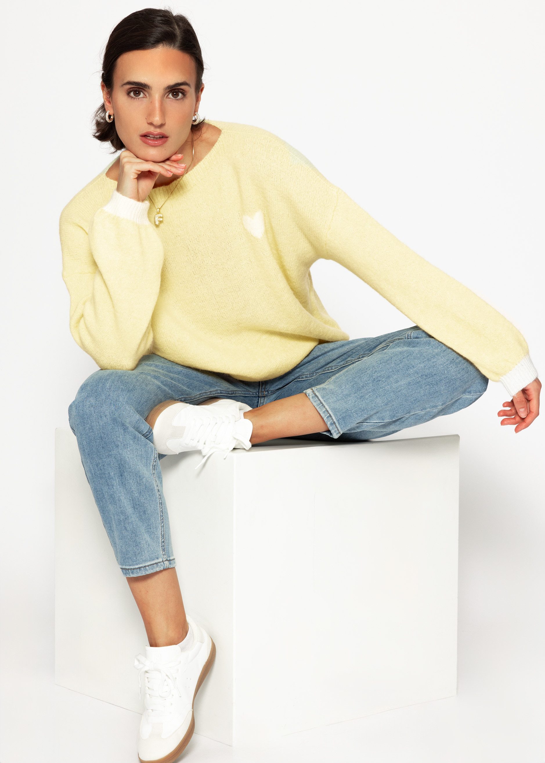 SASSYCLASSY Strickpullover Oversize Pullover Damen mit günstig online kaufen