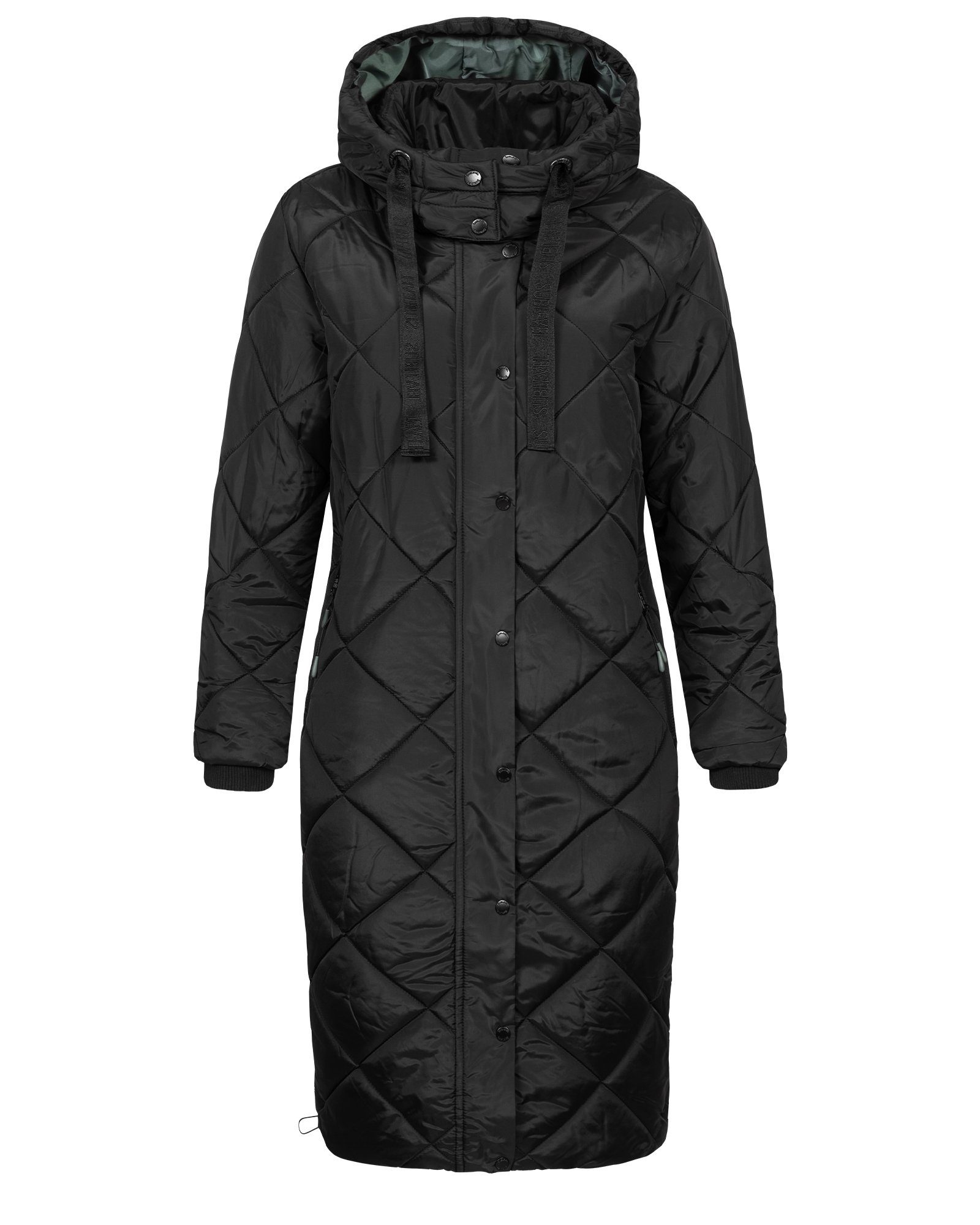 Mantel Jacke Damen Schwarz Parka Lange Wintermantel Winter Steppjacke Steppjacke Mantel SUBLEVEL