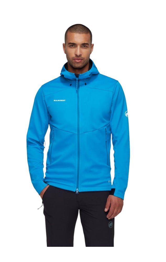 Mammut Softshelljacke Ultimate VII SO Hooded (winddicht) glacier blau Herren