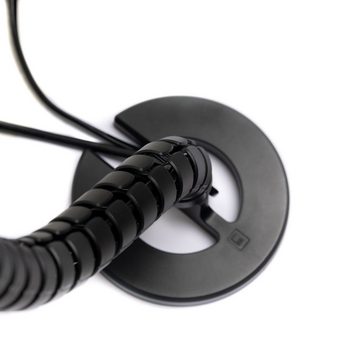 boho office® Kabelführung Slim Line 2.0, Kabelmanagement in schwarz matt, kürzbar mit 62 flexiblen Elementen