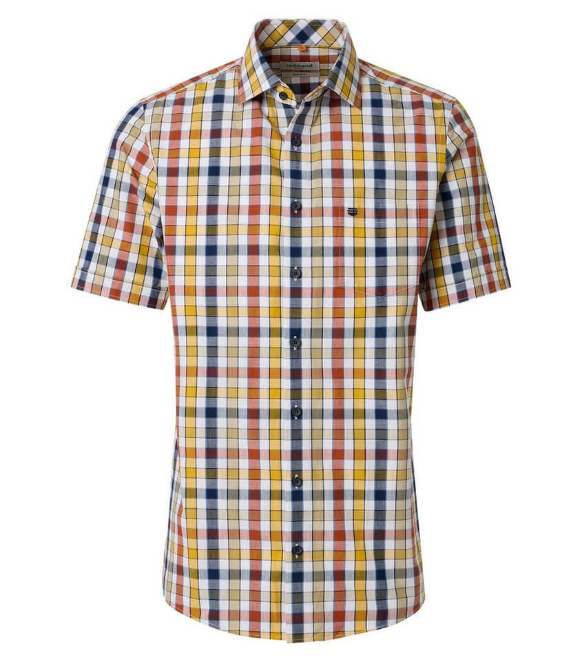 Redmond Kurzarmhemd kariert Modern Fit
