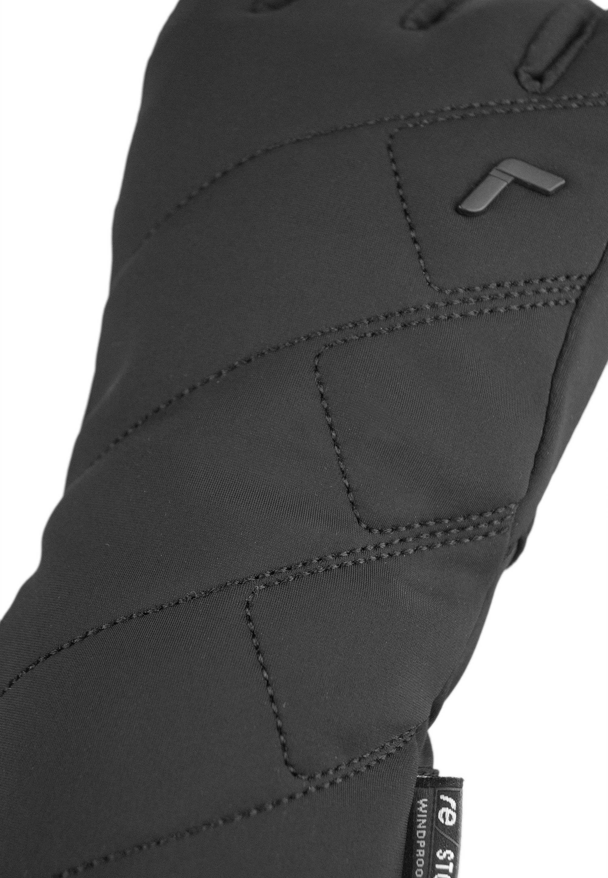 Skihandschuhe praktischer Touch-Funktion Loredana Reusch TOUCH-TEC™ STORMBLOXX™ mit schwarz