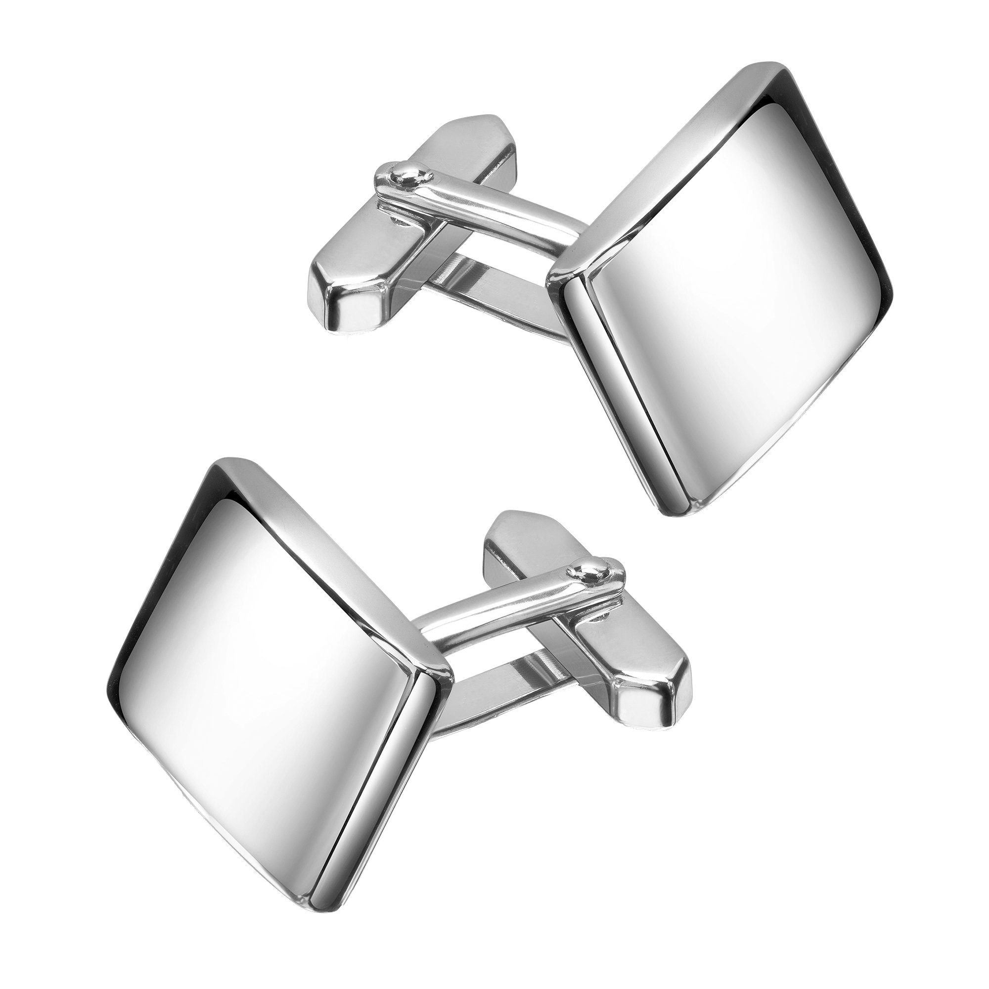 JEVELION Manschettenknöpfe Business 925 Silber - Made in Germany (Accessoire, für Herren), Anzugsaccessories mit Stil