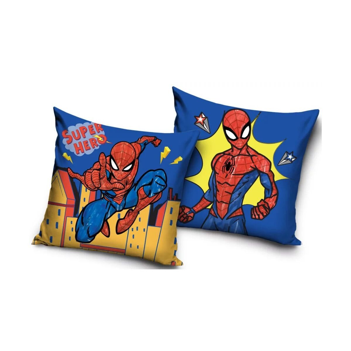 Spiderman Kissenbezug Spiderman Super Hero Samt-Kissenbezug 40x40 cm