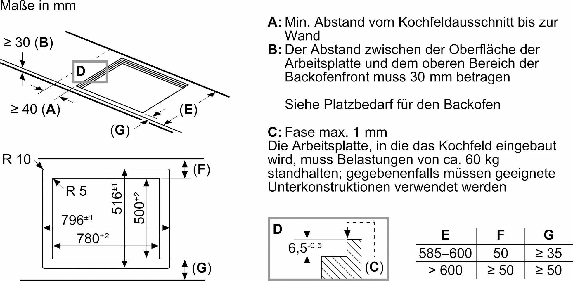 N NEFF T58PHF1L0 Induktions-Kochfeld 70