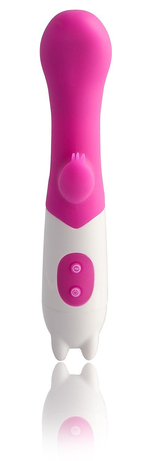 milami G-Punkt-Vibrator G-Spot Sextoy extra Vibrator mit pink Klitorisstimulation, mit Klitorisstimulation extra