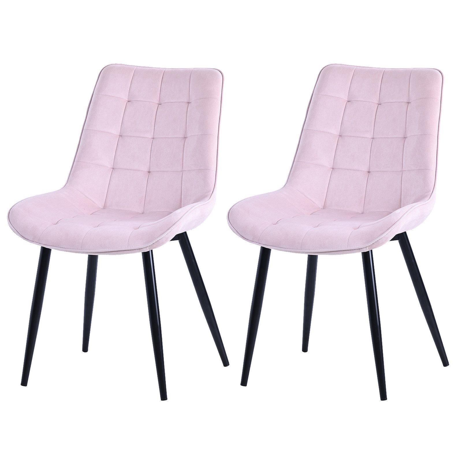 HOMAVO Esszimmerstuhl YZ2 STUHL-SET 2 Stück in Samt oder Webstoff (2Set) günstig online kaufen