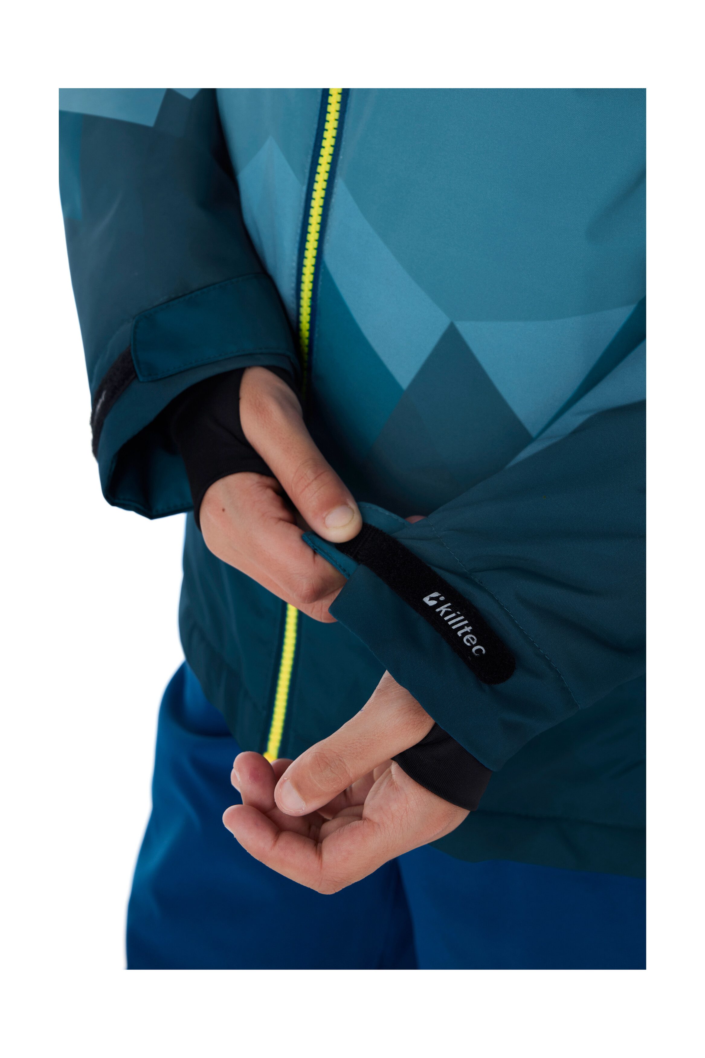 Killtec Skijacke KSW 383 BYS SKI JCKT Wasser- und winddichte Skijacke mit verstellbarer Kapuze