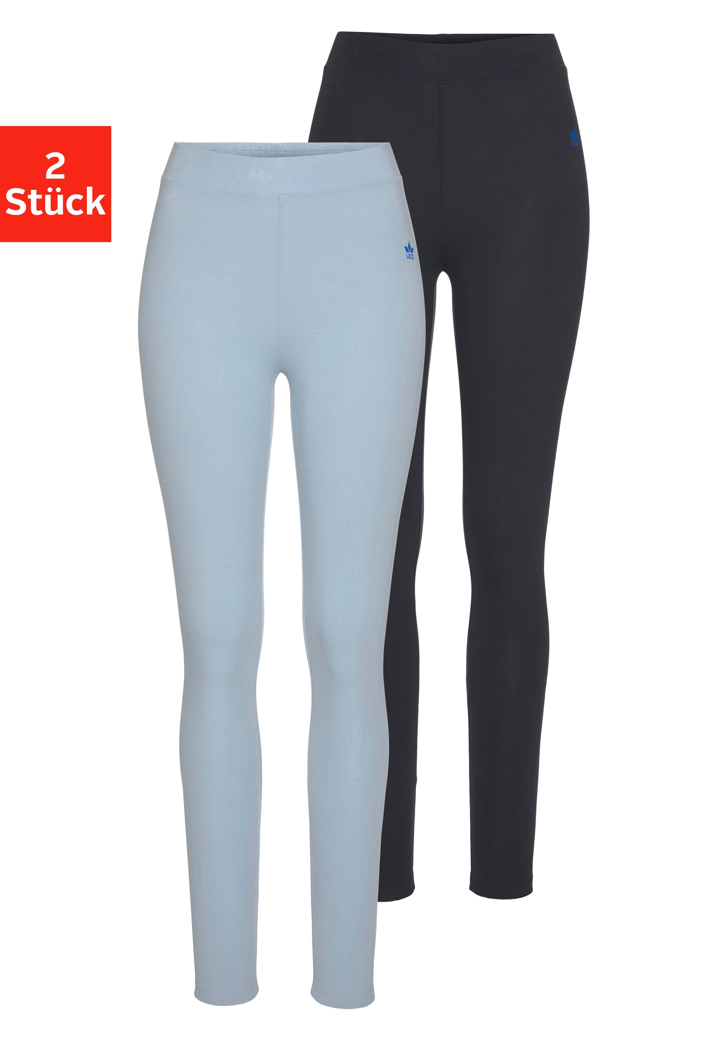 Lico Leggings (2er-Pack) im Doppelpack hellblau, navy | Trainingshosen