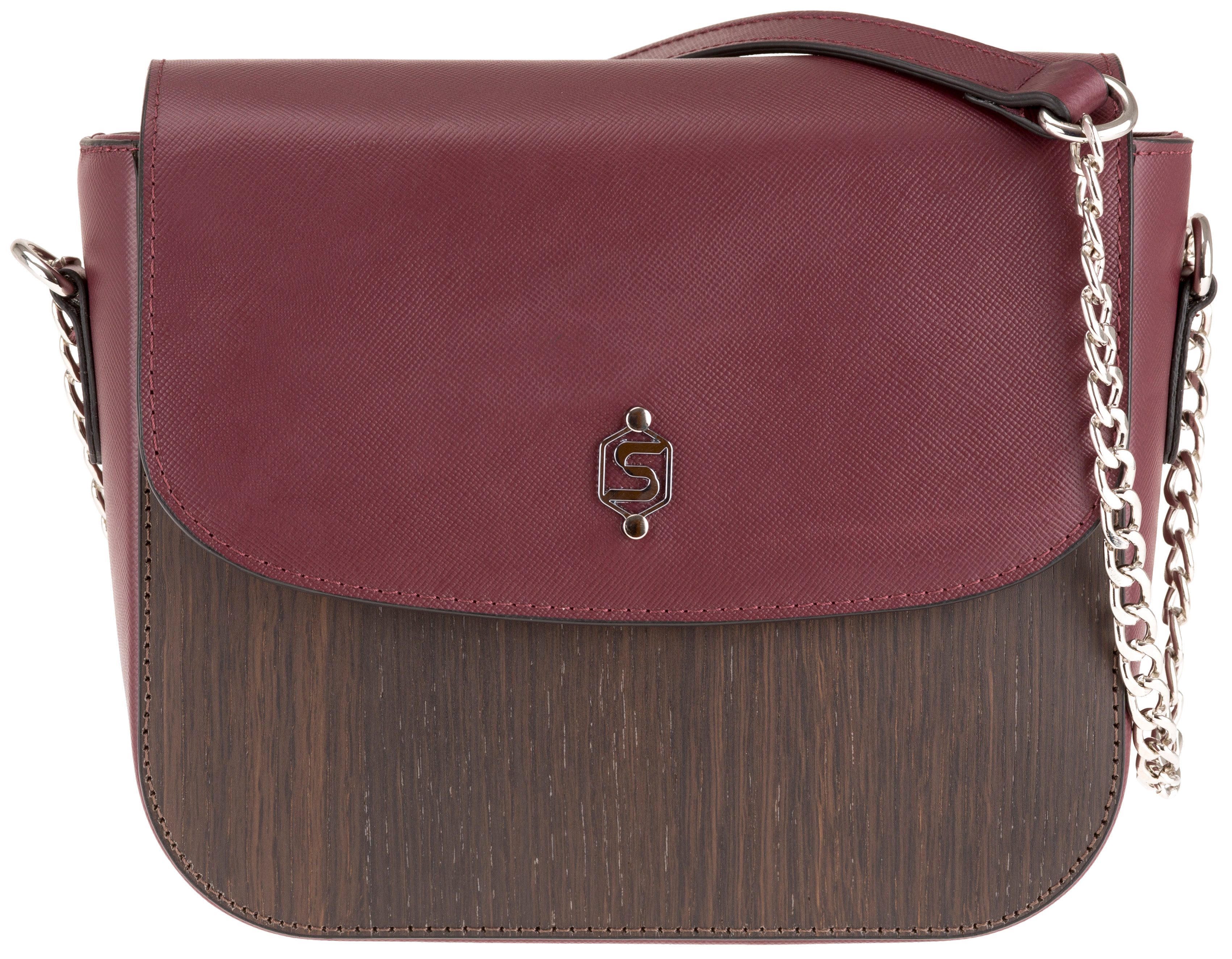 Sebastian Sturm Geldbörse SEBASTIANSTURM Schultertasche LAURA Handtasche Damen Kalbsleder und Ec
