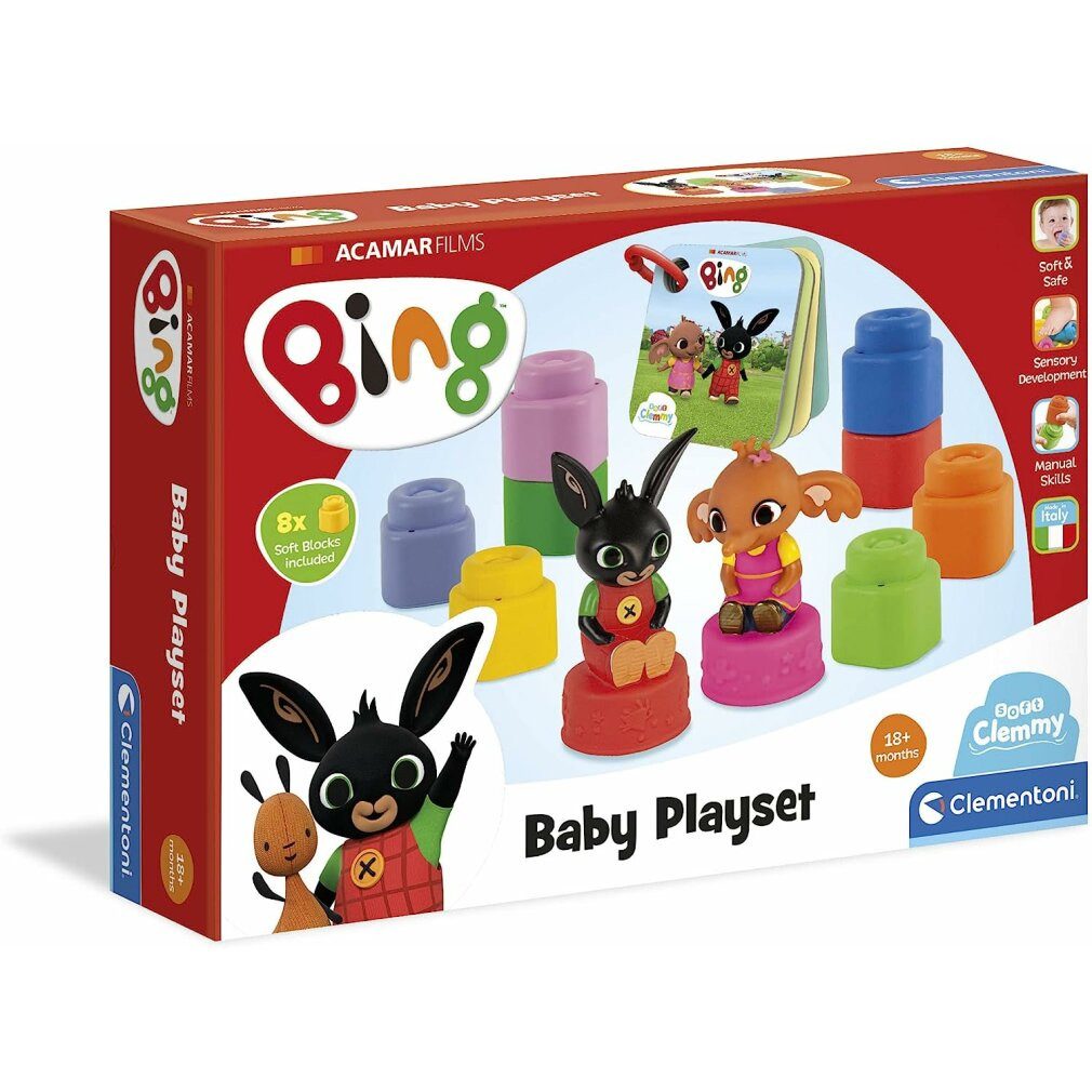 Clementoni® Clemmy baby - BING - Würfel mit Buch Spielbausteine, (Packung)