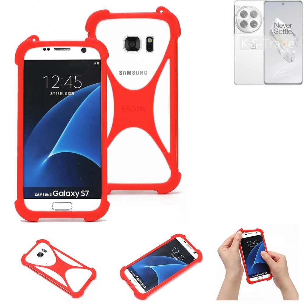 K-S-Trade Handyhülle für OnePlus 12, Handy-Hülle Schutz-Hülle Bumper Silikon Schutz Hülle Cover Case