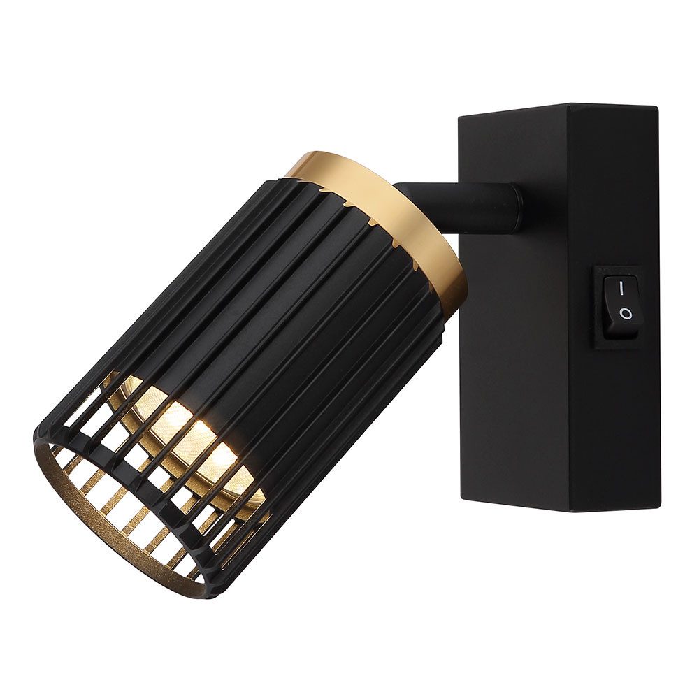 GLOBO LIGHTING Wandleuchte, Leuchtmittel nicht inklusive, Wandlampe Wandstrahler Wandspot beweglich Leselampe Wohnzimmerlampe
