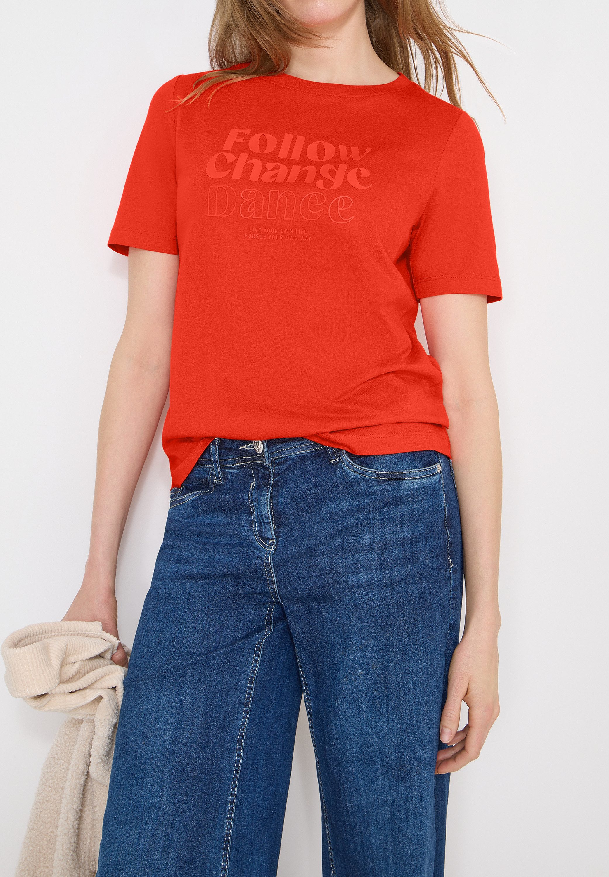 CECIL Kurzarmshirt mit Frontprint günstig online kaufen