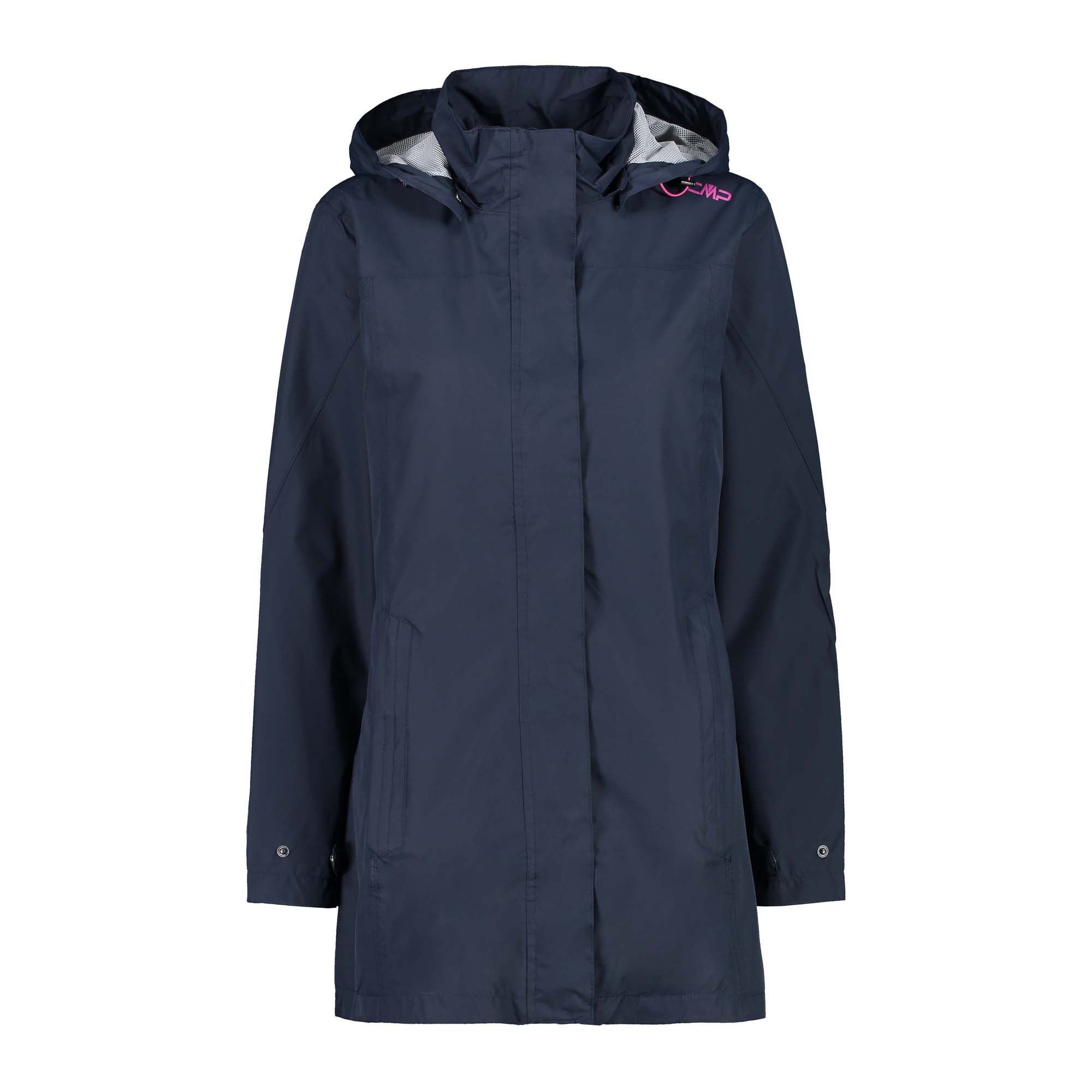 Regenjacke CMP Damen Regenjacke Woman Rain Jacket Button Hood 39X6646