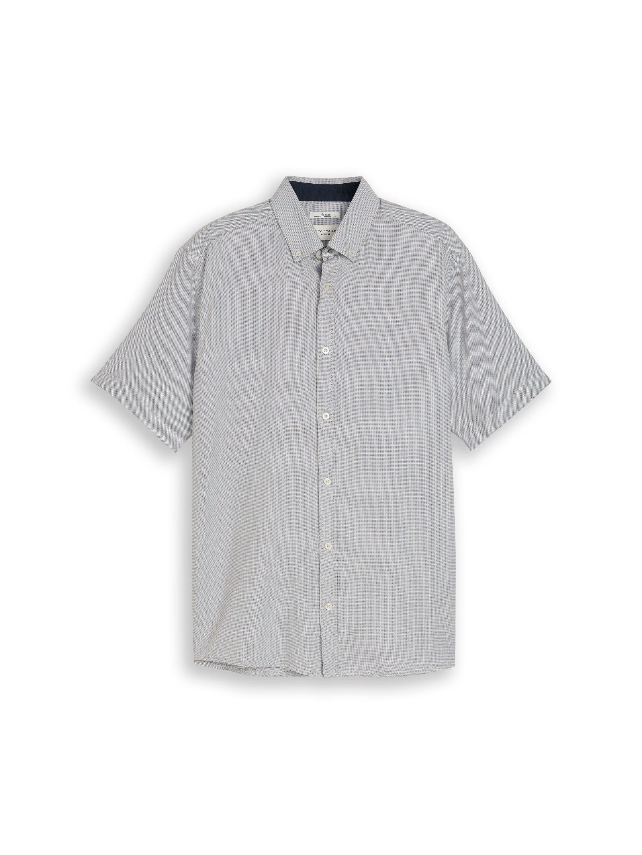 TOM TAILOR Kurzarmhemd Regular Fit Kurzarmhemd aus Popeline