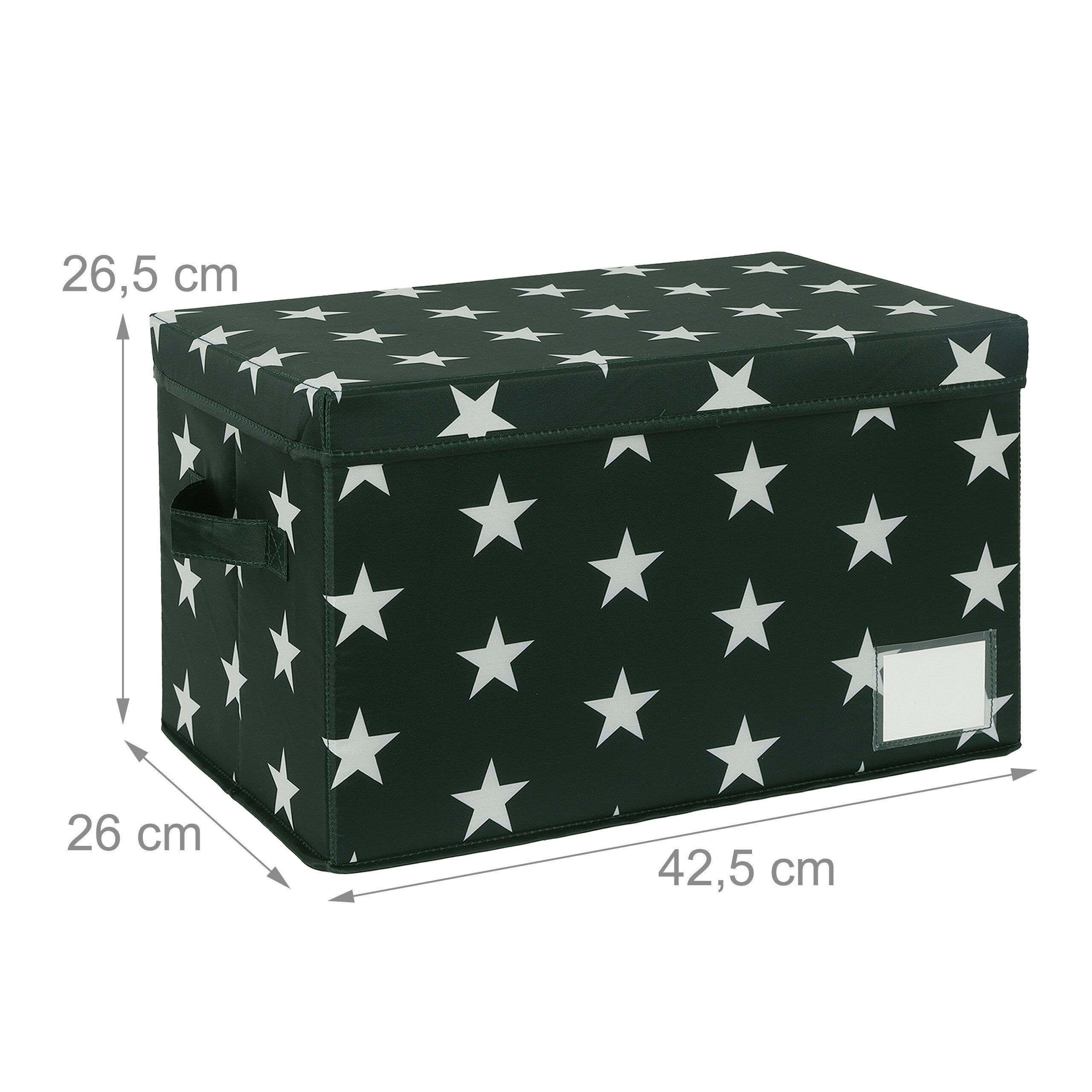 relaxdays Aufbewahrungsbox Weihnachtskugel Aufbewahrungsbox, grün