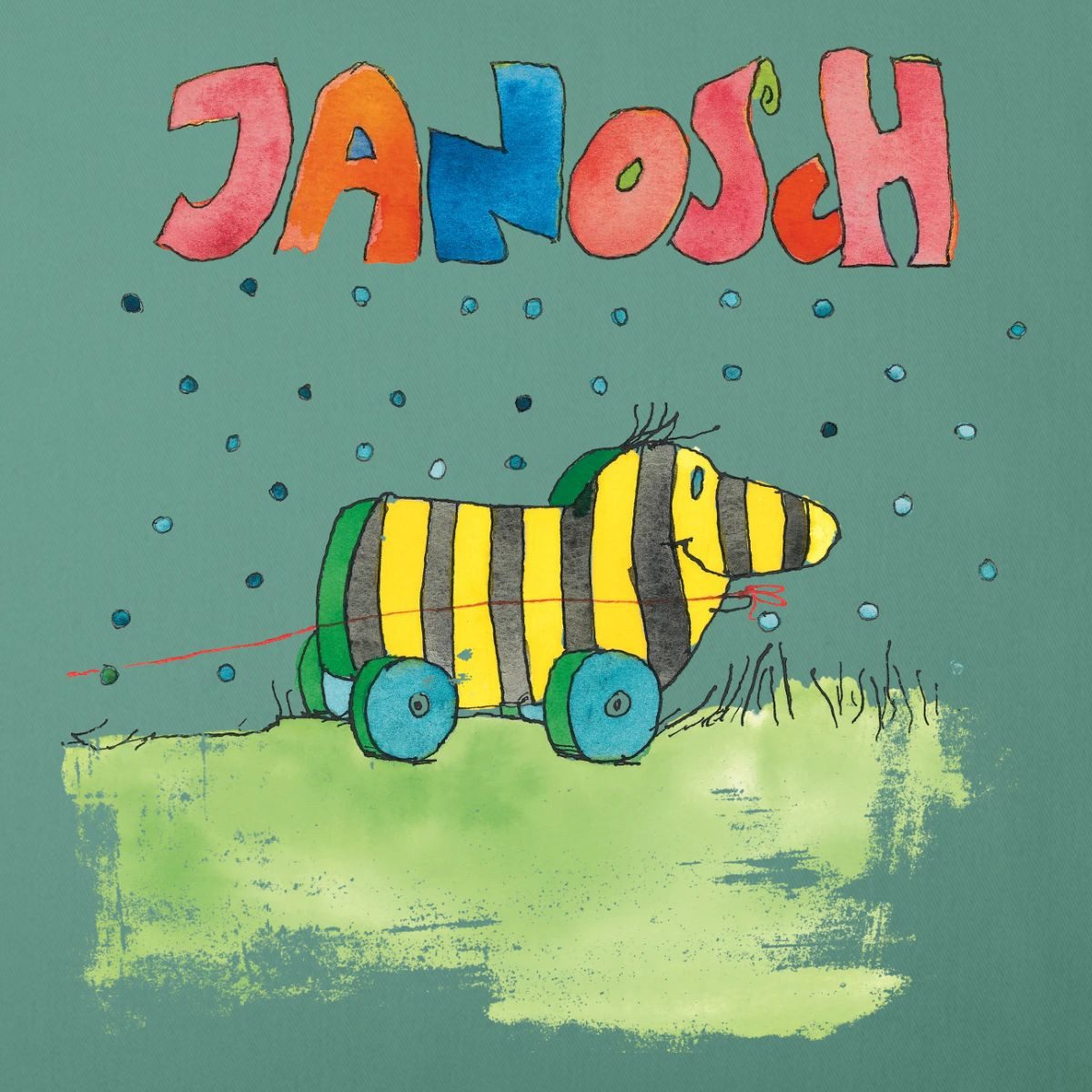 Spreadshirt Kissenbezug Janosch Tigerente Schriftzug Kissenbezug 45x45 cm