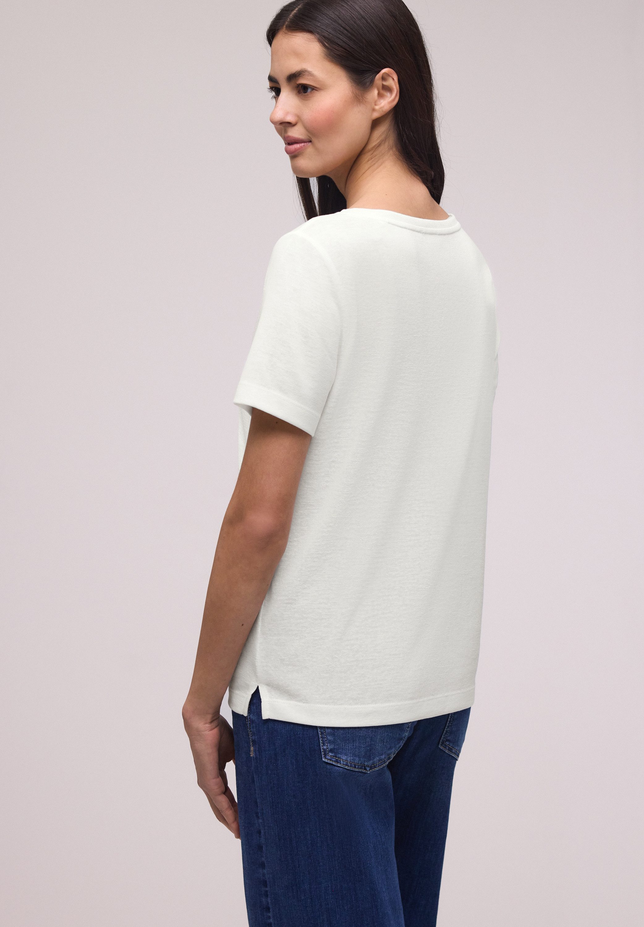 STREET ONE T-Shirt in Leinen-Optik – Bild 2 von 5