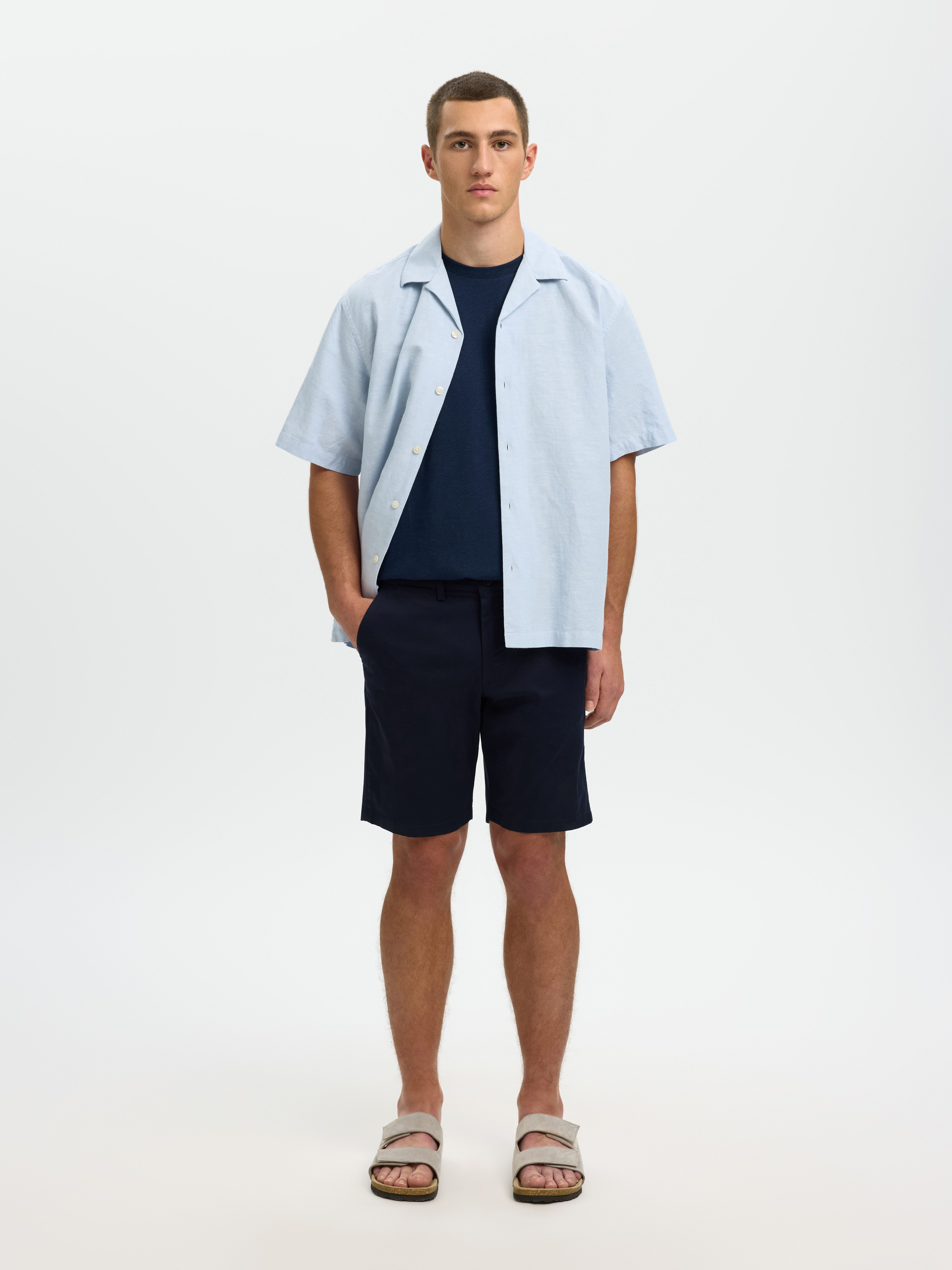 Selected Chinoshorts SLHSLIM-MILES FLEX SHORTS NOOS Baumwollmischung, slim fitslim fit